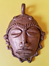 Vintage Handcrafted Tribal African Brass Pendant