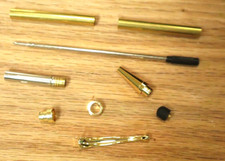 5-Kits Slimline Touch Stylus Pen Kits Gold Woodturning 7mm Pen Turning Kits