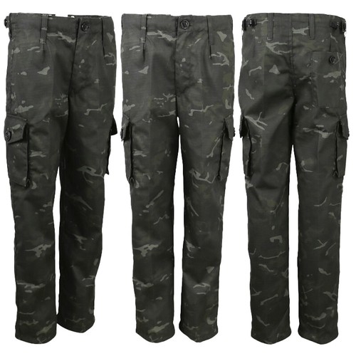Kids camouflage trousers boys - camouflage,