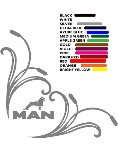 Man truck window decals - man, x