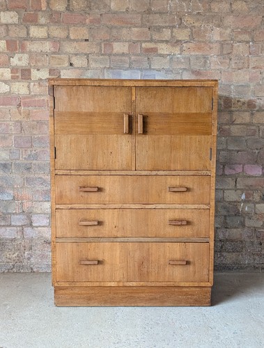 Mid century oak tallboy - mid,