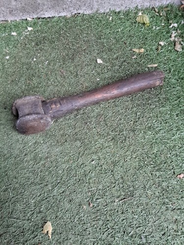 Antique bronze hammer mallet - hammer,