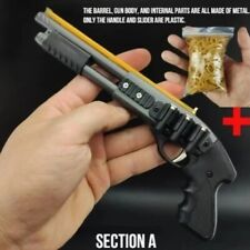 Mini Alloy Rubber Band Rifle Sprayer 8 Bursts Rubber Toy Gun Miniature Pistol