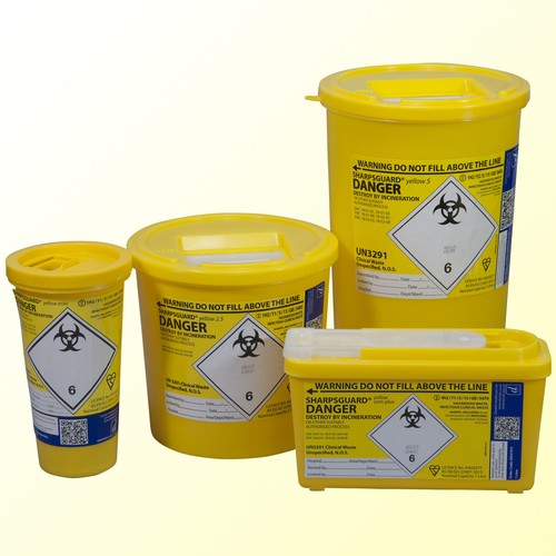 Sharps disposal bin needle - sharps,
