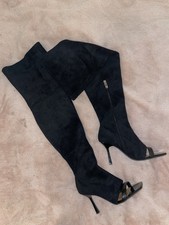River Island Velvet Thigh High