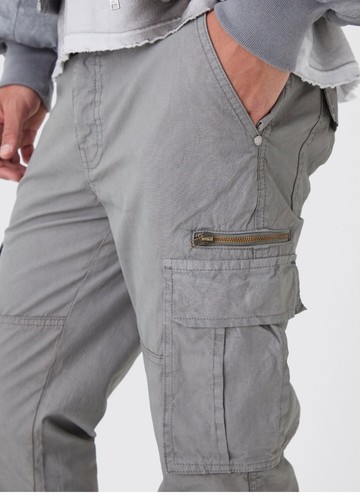 Slim flare zip gusset - flare, overdye