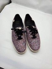Kate Spade x Keds Purple Multi Glitter Trainers Size 41