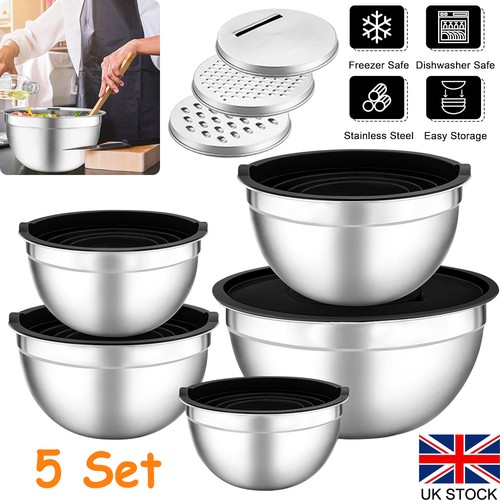 Stainless steel mixing bowls - bowls, 5