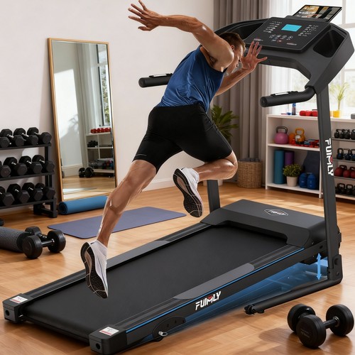 Folding treadmill with - folding,