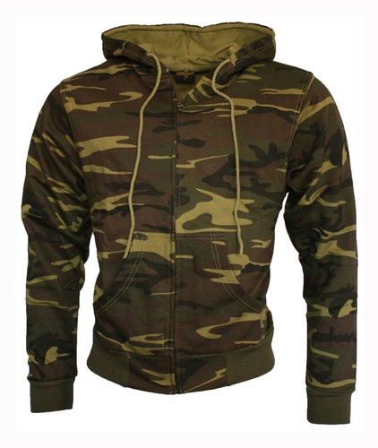 Full zip camo hoodie - full,