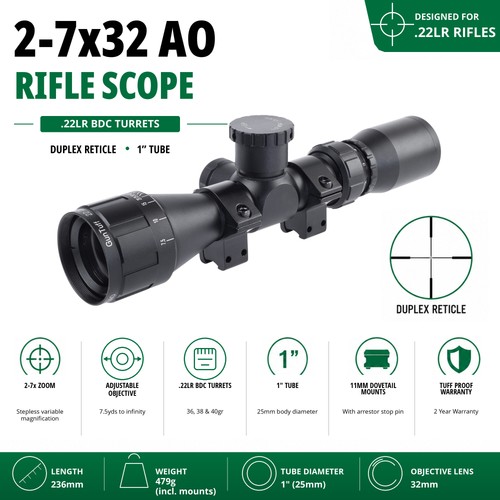 7x32 rifle scope 22lr - rifle, .22lr