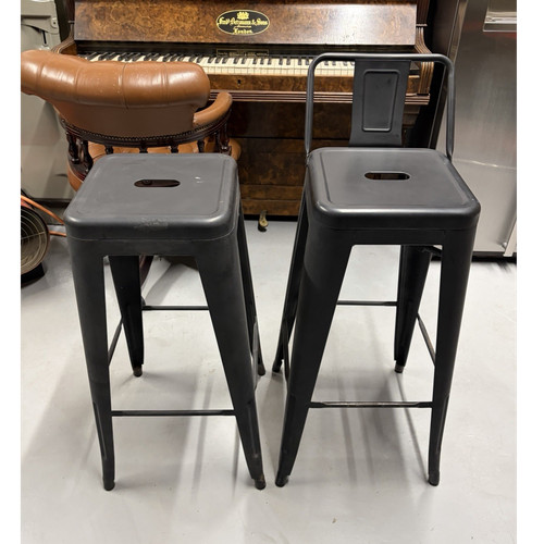 Pair black metal - black, industrial