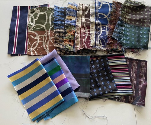 Bundle pieces silk brocade - 15,