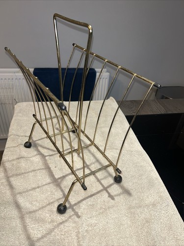 Wire magazine rack mid century - wire,
