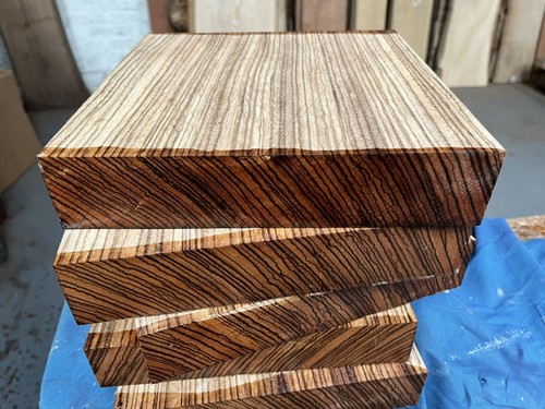 Zebrano bowl blank - 1x,