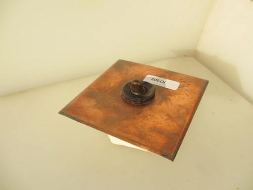 Vintage brass light switch - light,