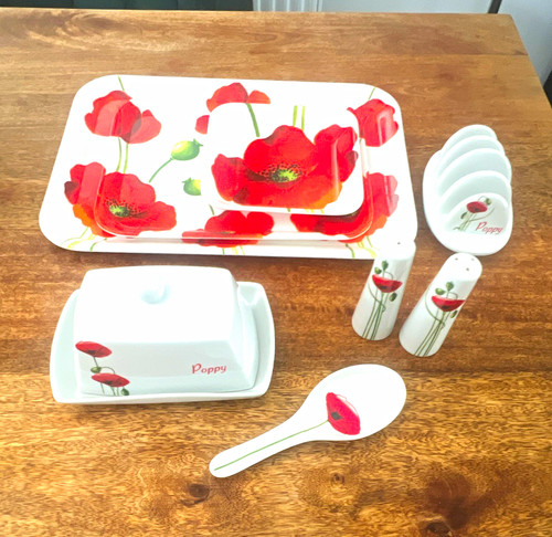 3xtray set floral - 3xtray, set,