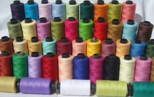 50 x Large 100% COTTON SEWING THREAD SPOOLS 50 Nice Colrs+10 FREE 1000 MTRS SPOO
