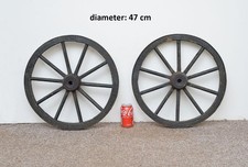 2x Vintage old wooden cart