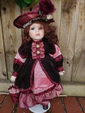 Vintage collection Regency Fine Arts porcelain doll, 16" / 40cm