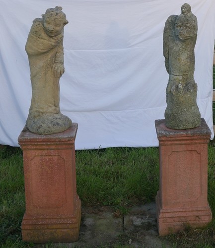Antique stone figures - stone,