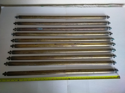 Brass stair rods no - brass, 10