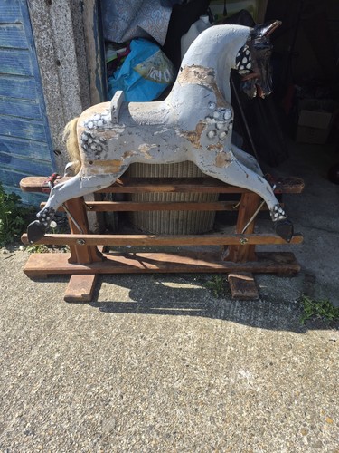 Vintage rocking horse well - vintage, horse,