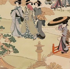 MANUEL CANOVAS Geishas Indigo Cotton Remnant New