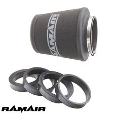 Ramair Performance Universal Induction Air Filter - 90mm ID Reducing Rings Incl