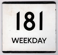 London Transport enamel bus