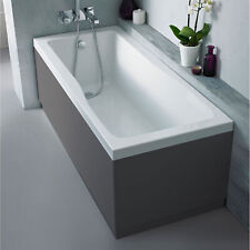 Nes Home 1400 x 700mm Square Single Ended Bath with Bath Leg
