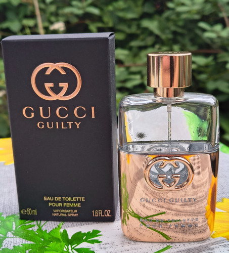 Empty perfume bottle - bottle, gold