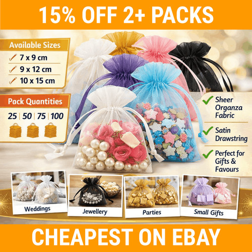 Organza gift bags drawstring - -,