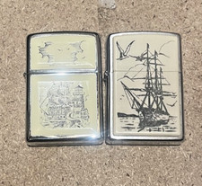 x2 Genuine Ship Zippos Lighter