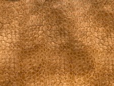 AMP TOLEX LIGHT BROWN ALLIGATOR W 55”/ PER YARD VERY GOOD CONDITION