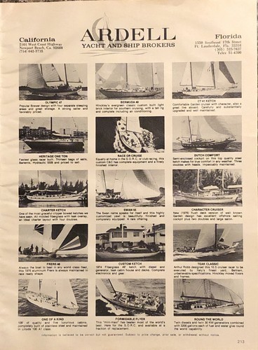 Print 1978 ardell yacht - ad,