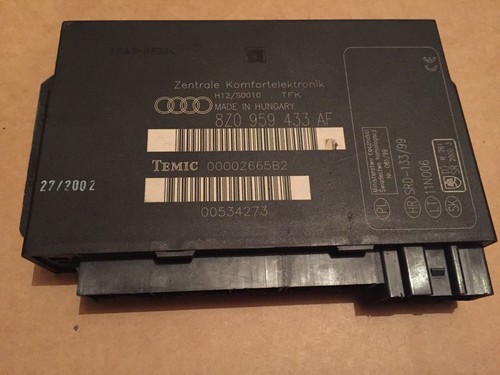 Audi comfort control unit - audi,