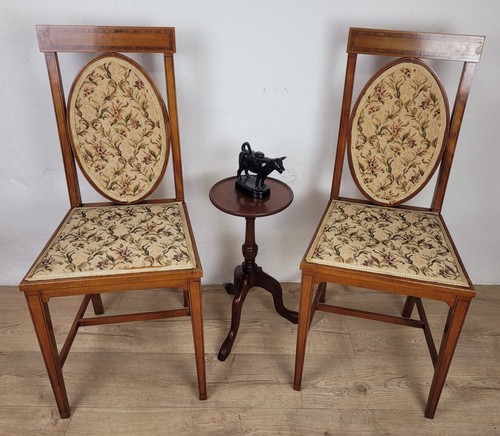 Edwardian bedroom chairs oval - chairs,
