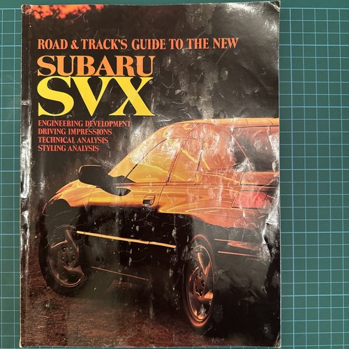 Subaru svx road track - subaru,