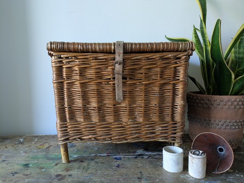 Fishing creel basket - creel,