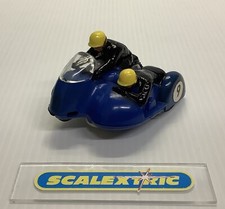 SCALEXTRIC TRI-ANG 1960's B1 TYPHOON MOTORCYCLE & SIDECAR (FRONT WHEEL) BLUE #9