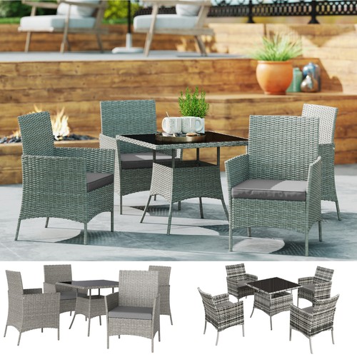 Seater rattan dining set - dining,