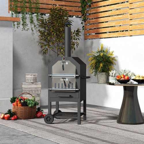 Outdoor pizza oven - 2-in-1,