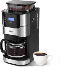Gevi 10 Cup Drip Coffee Maker with Built-in Burr Grinder and Programmable Timer 