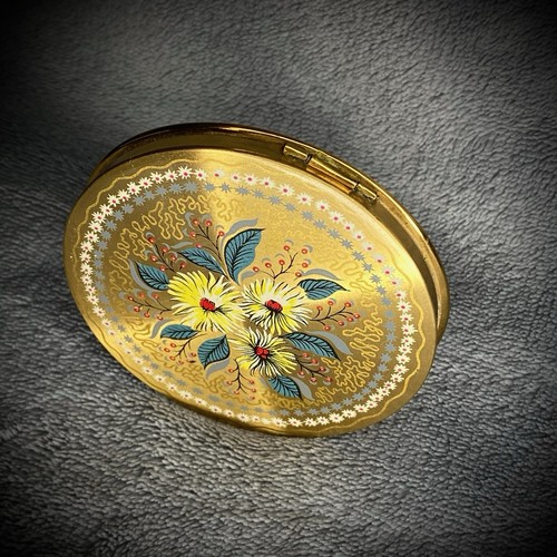 Powder compact floral design - compact,