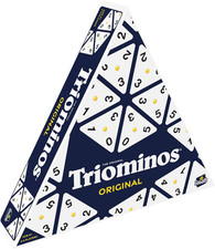 Goliath Games Triominos: Original | Triangular Dominoes Game | Blue 
