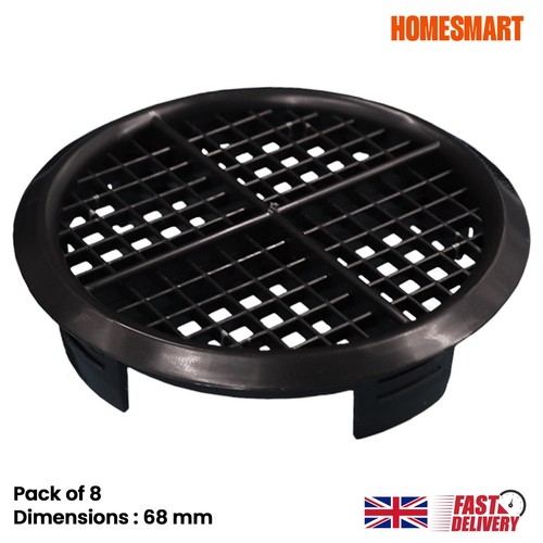 68mm black plastic soffit - 8,