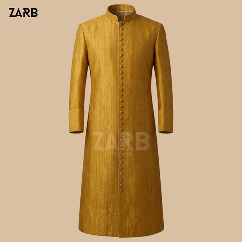 Gold silk roman cassock - gold,