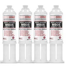 Megabond 5 Min Fast Cure 25ml Clear Epoxy Resin Adhesive Strong Glue (PACK OF 4)