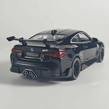 1:32 BMW M4 Model Car Diecast Toy Vehicle Light Sound Pull Back Kids Gifts
